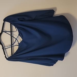 NWOT off the Shoulder Teal top Large.